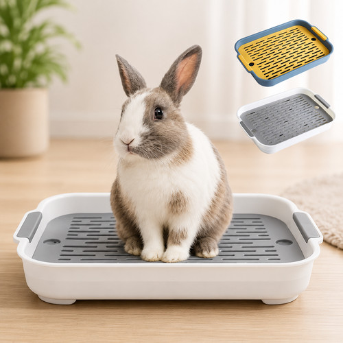 Corner rabbit litter - rabbit, box