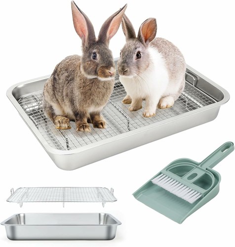 Stainless steel rabbit litter - steel,